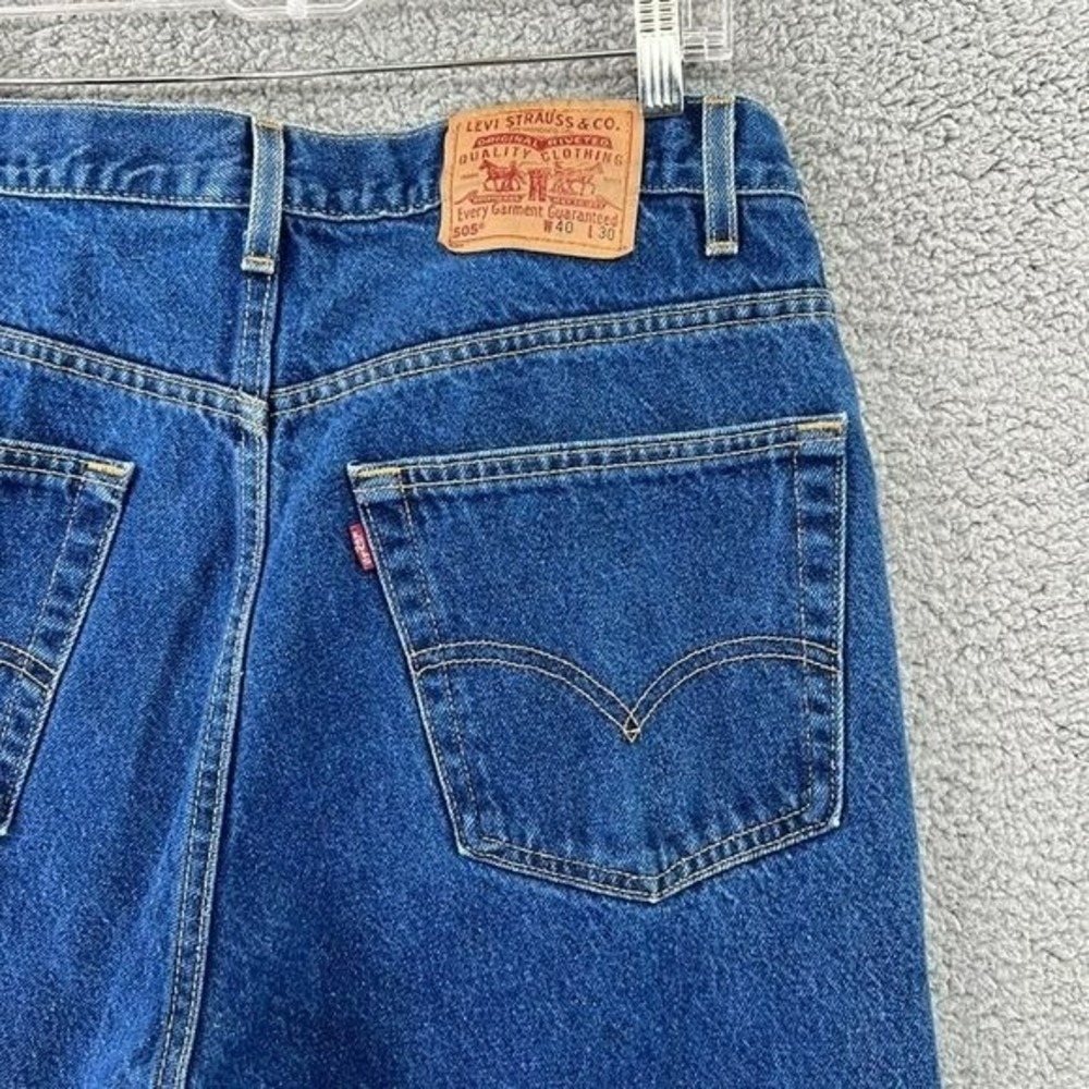 Vintage Y2k Levi's 505 Jeans Men's 40x30 (38x30 Actual) Straight Leg Regular Fit - Picture 4 of 11